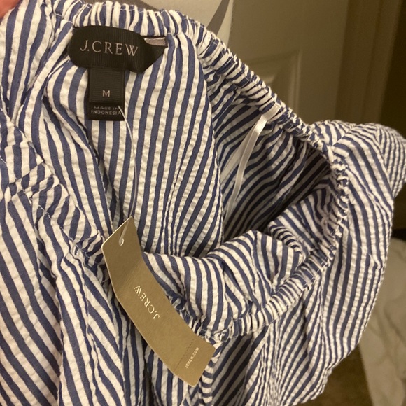J. CREW NWT Romper Seersucker - Picture 3 of 4